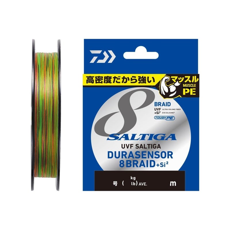 DAIWA PE Line UVF Soltiga Dura Sensor X8+Si2 No. 4 132.1 ft (400 m), Multicolor - Image 1